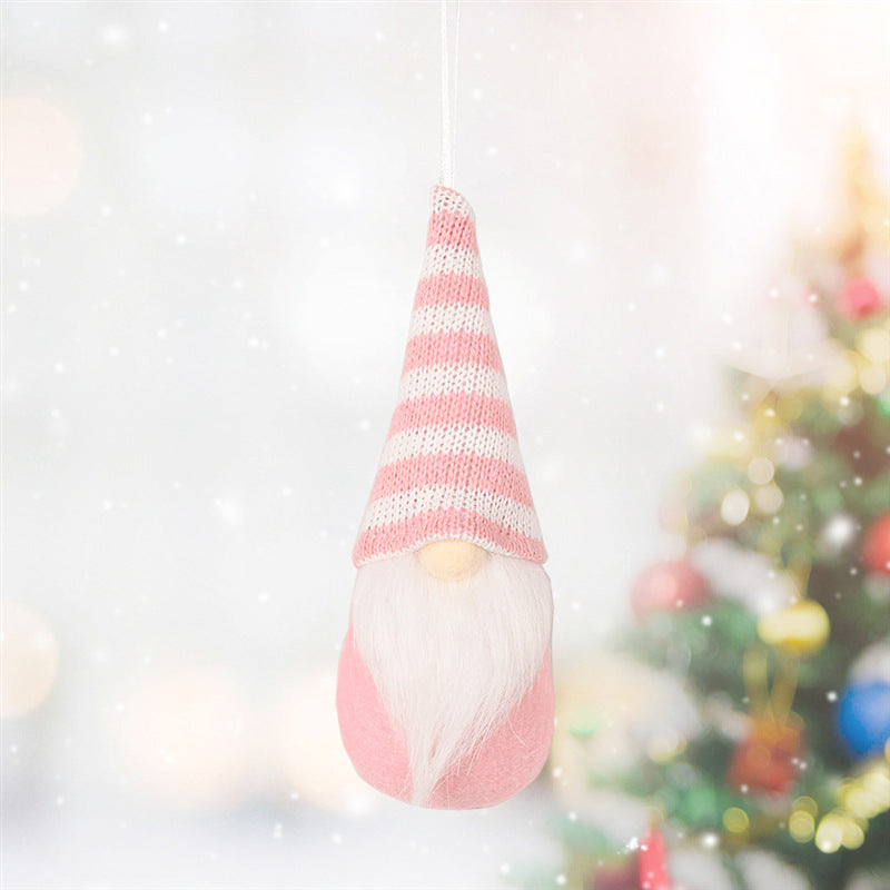 Knitted Christmas Tree Pendant Ornaments – Small Hanging Decor, 3 Styles-5