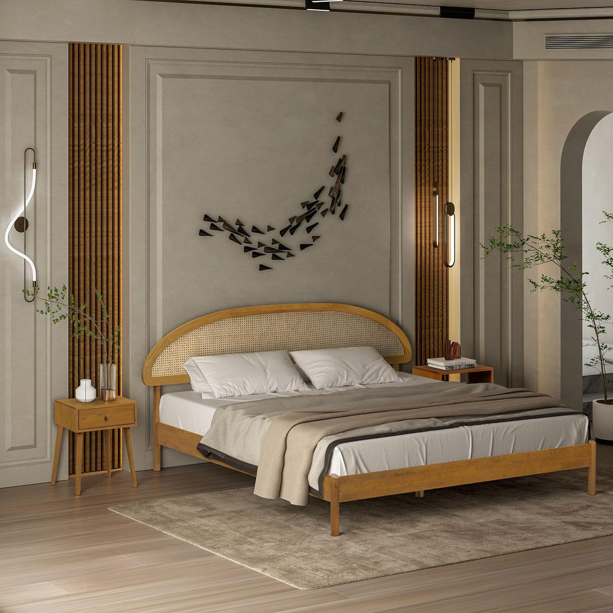 Estructura de cama de madera Gem-17