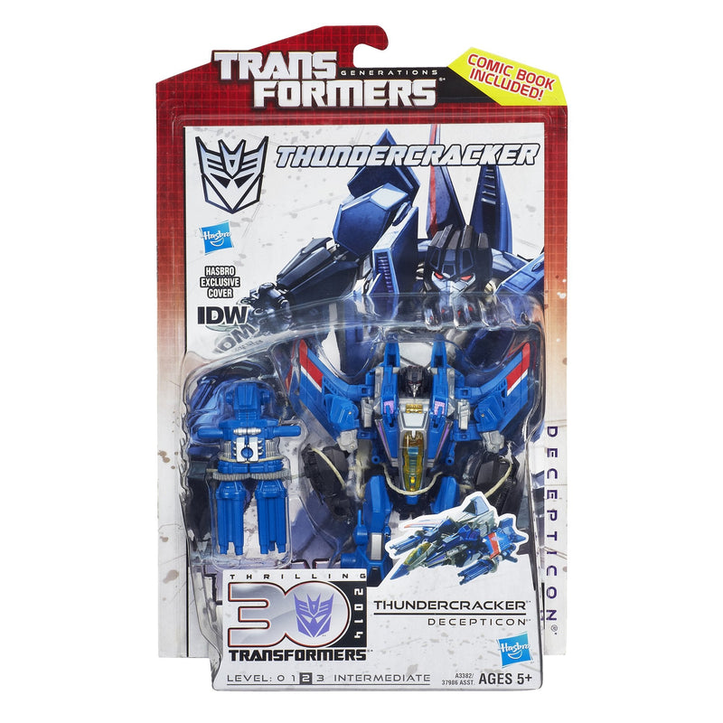Transformers Generations Thundercracker Deluxe Action Figure and Comic Book-1