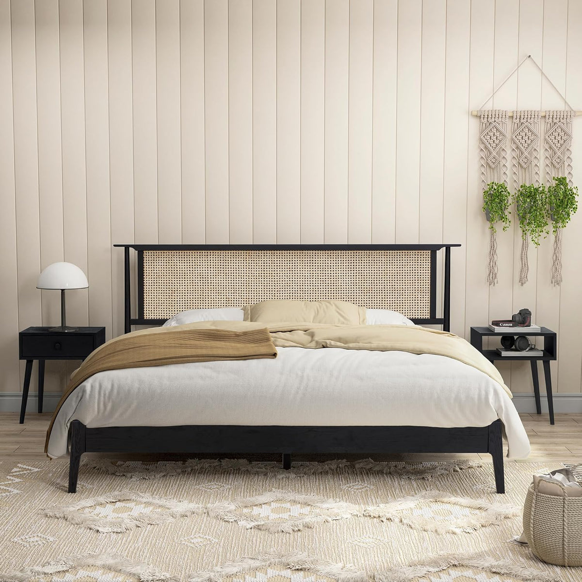 Ruby Natural Rattan Bed Frame-2