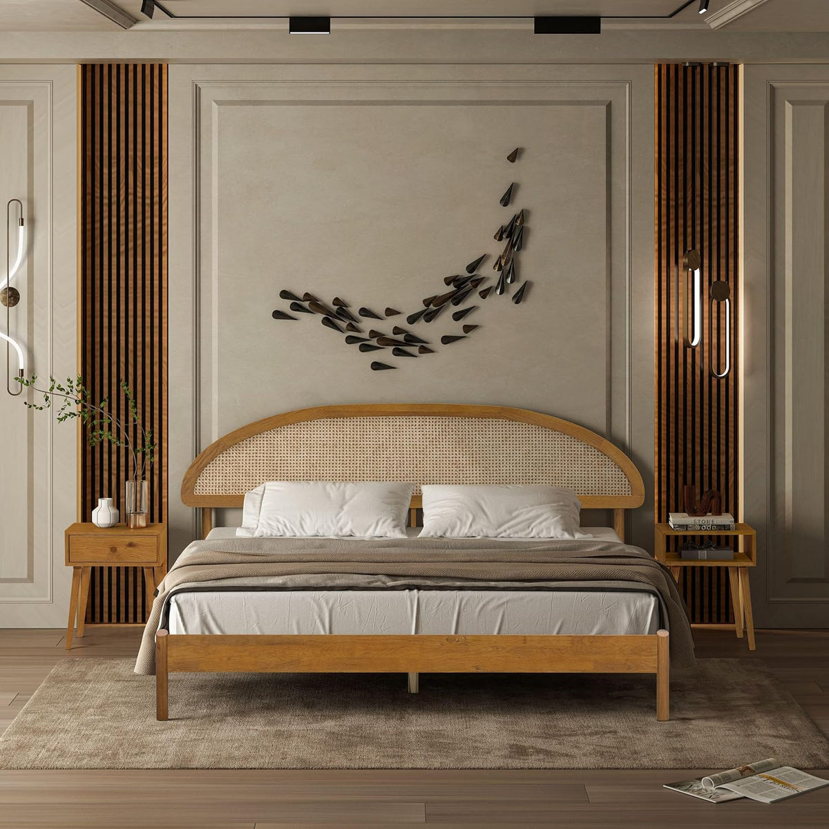 Estructura de cama de madera Gem-10