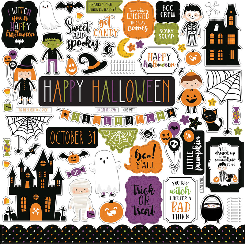Echo Park Paper Company Halloween Magic Element sticker, Multi-1