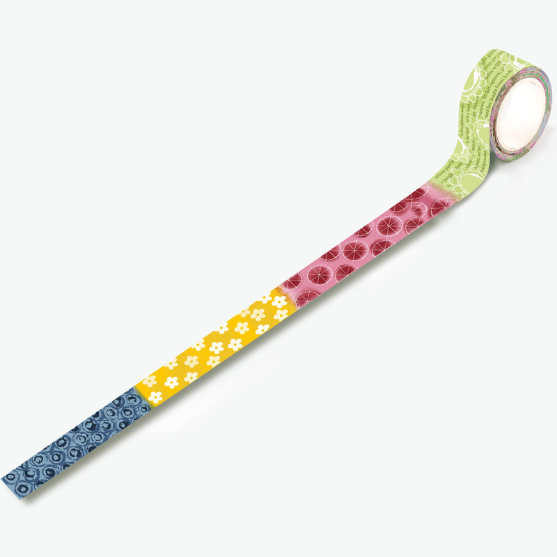 AALL and Create  Washi Tape - 92 - Denim Sunflowers-1
