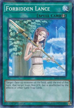 Forbidden Lance (Shatterfoil) (BP03-EN172) - Battle Pack 3: Monster League 1st Edition-1