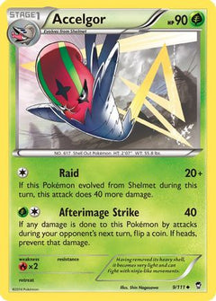 Accelgor 9/111 - XY  Furious Fists-1