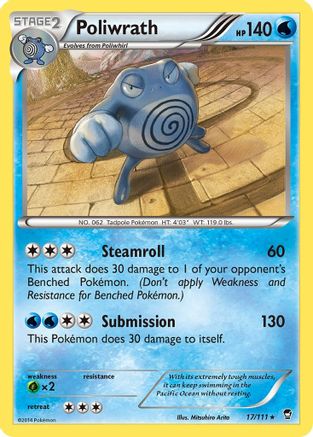 Poliwrath 17/111 - XY  Furious Fists-1