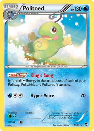 Politoed 18/111 - XY  Furious Fists-1