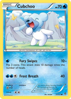 Cubchoo 21/111 - XY  Furious Fists Reverse Holofoil-1
