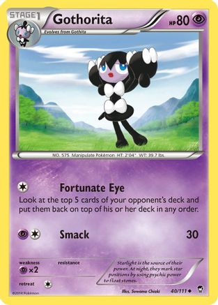 Gothorita 40/111 - XY  Furious Fists-1
