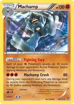 Machamp 46/111 - XY  Furious Fists Reverse Holofoil