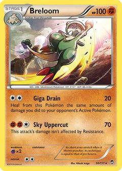Breloom 50/111 - XY  Furious Fists-1