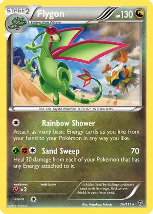 Flygon 76/111 - XY  Furious Fists Reverse Holofoil-1