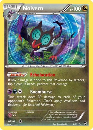 Noivern 77/111 - XY  Furious Fists Reverse Holofoil-1