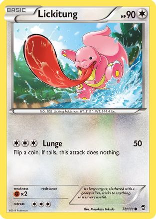 Lickitung 78/111 - XY  Furious Fists-1