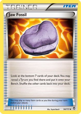 Jaw Fossil 94/111 - XY  Furious Fists-1