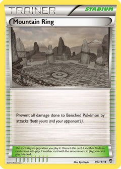 Mountain Ring 97/111 - XY  Furious Fists Reverse Holofoil-1