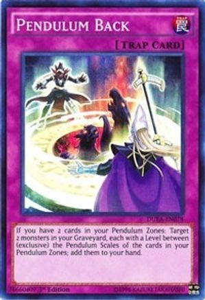 Pendulum Back (DUEA-EN078) - Duelist Alliance 1st Edition-1