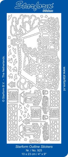Deco Stickers - Cottage Scene-1