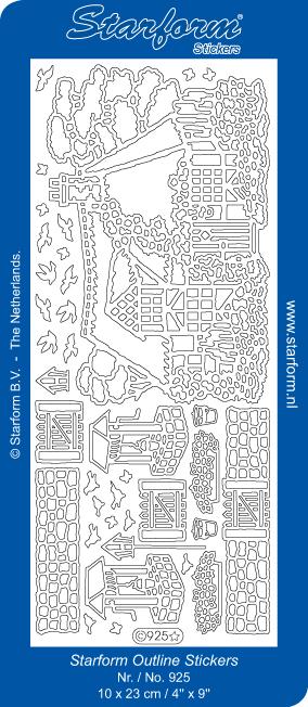 Deco Stickers - Cottage Scene-1