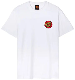 Santa Cruz 'Classic Dot' Tee - White-1