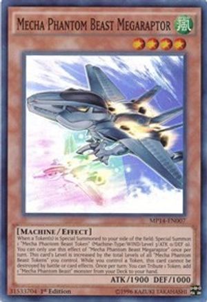 Mecha Phantom Beast Megaraptor (MP14-EN007) - 2014 Mega-Tins Mega Pack 1st Edition-1