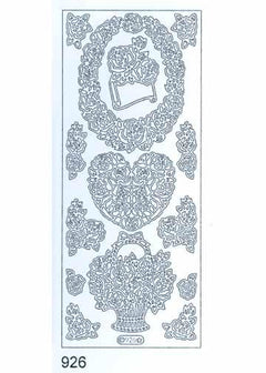 Deco Stickers - wreath/basket of roses-1