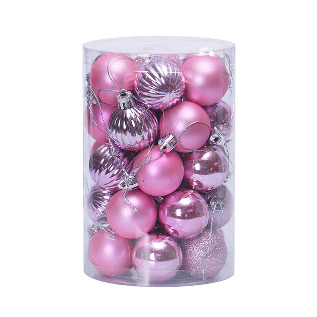 34 Christmas Ball Set 4cm Christmas Ornaments-18