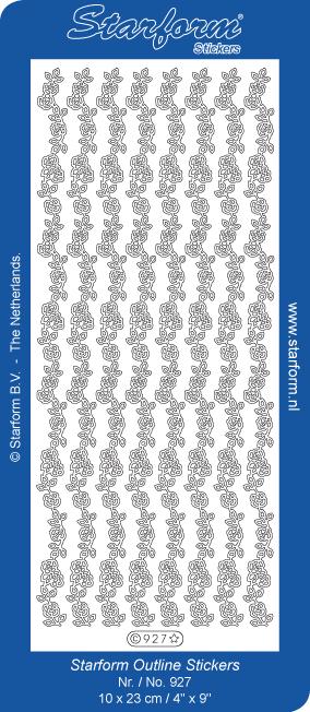 Deco Stickers - Rose Borders-1