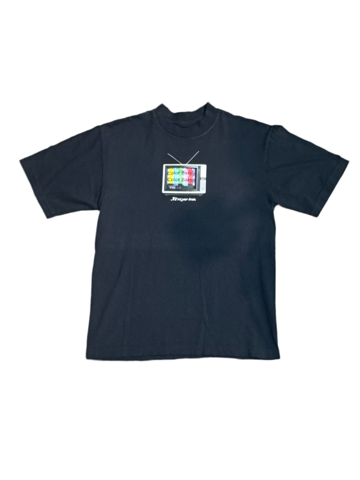 Color Bars 'No Signal' Tee - Black-1