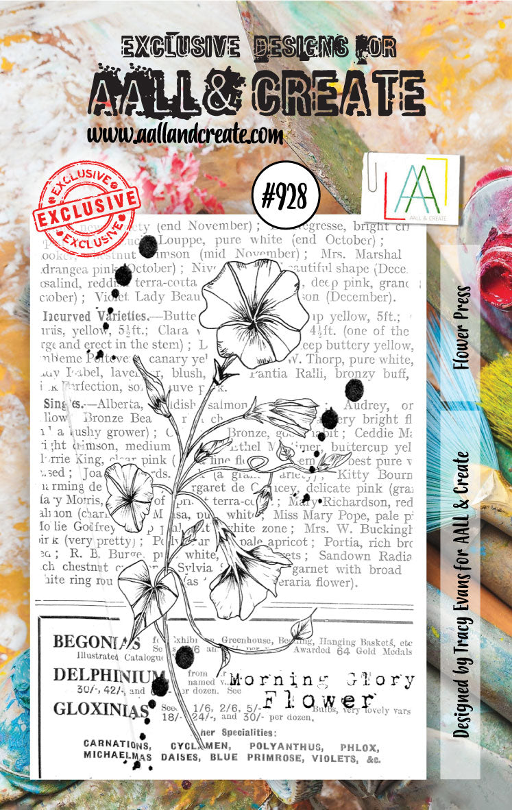 AALL and Create Stamp Set - 928 - Flower Press-1