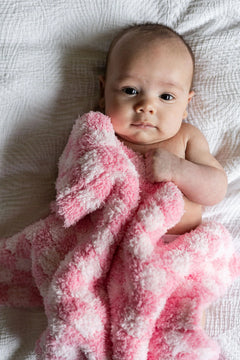 Cotton Candy Check Print Lovey-1