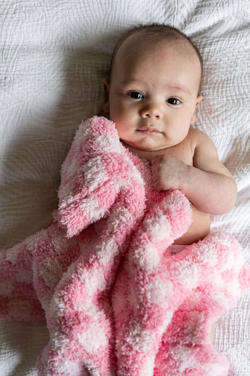 Cotton Candy Check Print Lovey-1