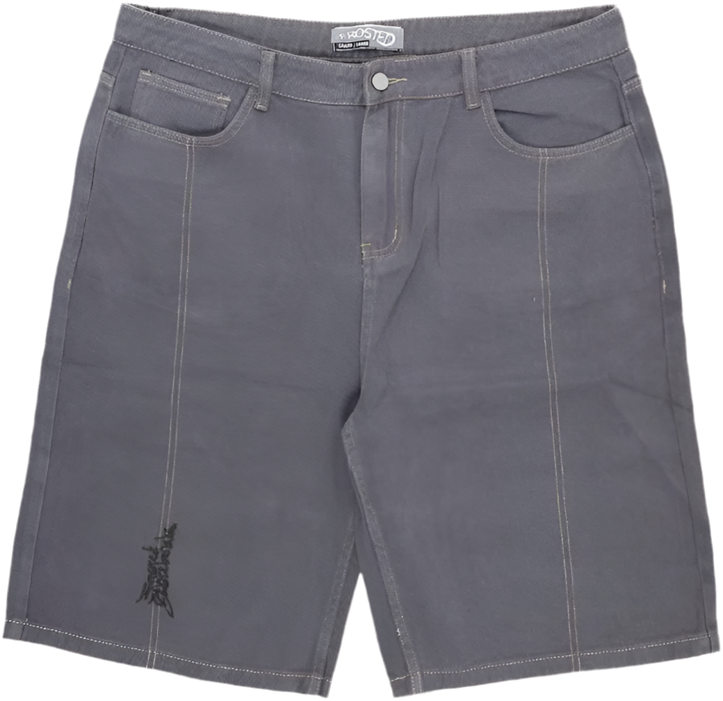 Frosted Skateboards 'Baggy' Shorts - Grey-2