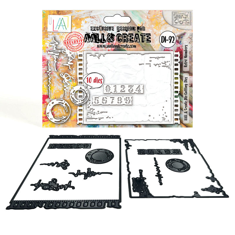 AALL and Create - Die-Cutting Die Set - Retro Numbers-1