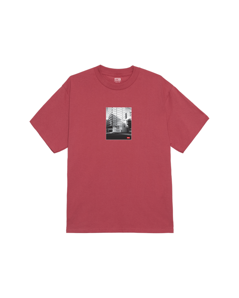 Obey 'Osaka Photo' Tee - Mineral Red-1