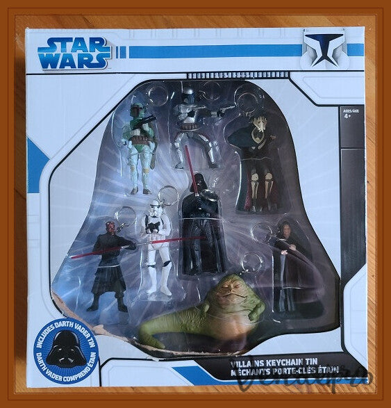 Star Wars Villains Keychain Tin – 8 Piece Set (UPC: 9323433008780)