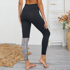 Leopard Print Yoga Suit – High-Waist Fitness Set with Adjustable Bra Back-4