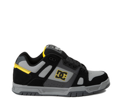 DC Shoes 'Stag' Shoes - Grey/Black/Yellow-1