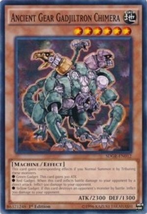 Ancient Gear Gadjiltron Chimera (SDGR-EN012) - Structure Deck: Geargia Rampage 1st Edition-1