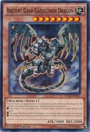 Ancient Gear Gadjiltron Dragon (SDGR-EN013) - Structure Deck: Geargia Rampage 1st Edition-1