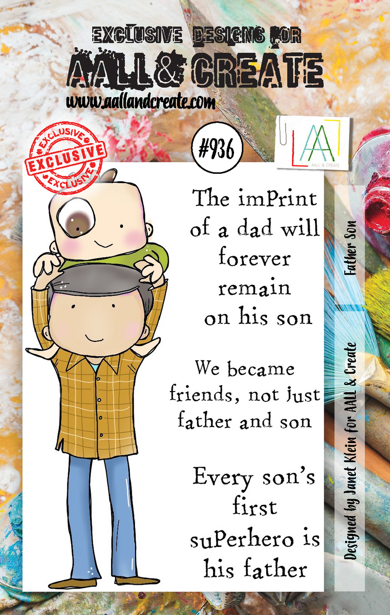 AALL and Create Stamp Set - 936 - Father Son-1