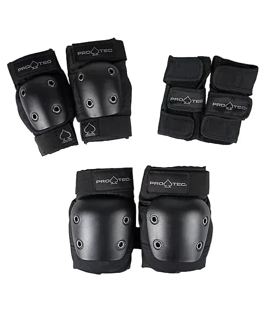 Pro-Tec 'Street' Protective Gear - Black (3-Pack)-2