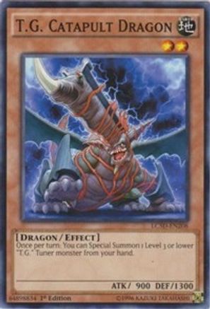 T.G. Catapult Dragon (LC5D-EN208) - Legendary Collection 5D's 1st Edition-1