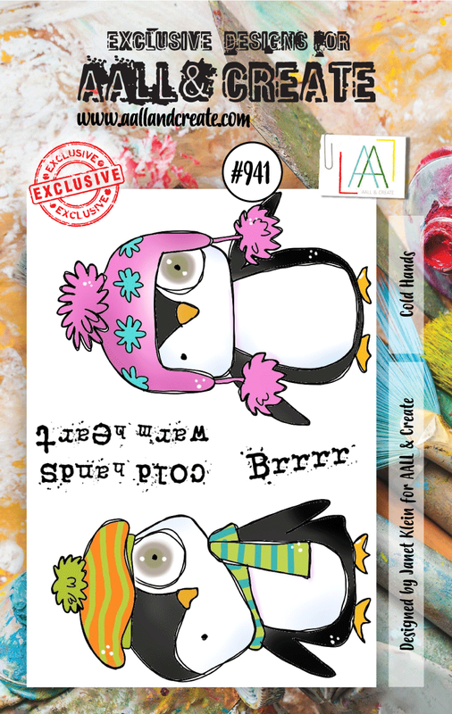 AALL and Create A7 Stamp Set - #941 - Cold Hands-1