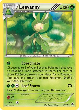 Leavanny 7/119 - XY  Phantom Forces-1