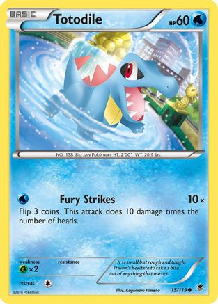 Totodile 15/119 - XY  Phantom Forces-1