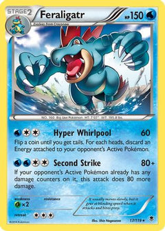 Feraligatr 17/119 - XY  Phantom Forces Reverse Holofoil-1