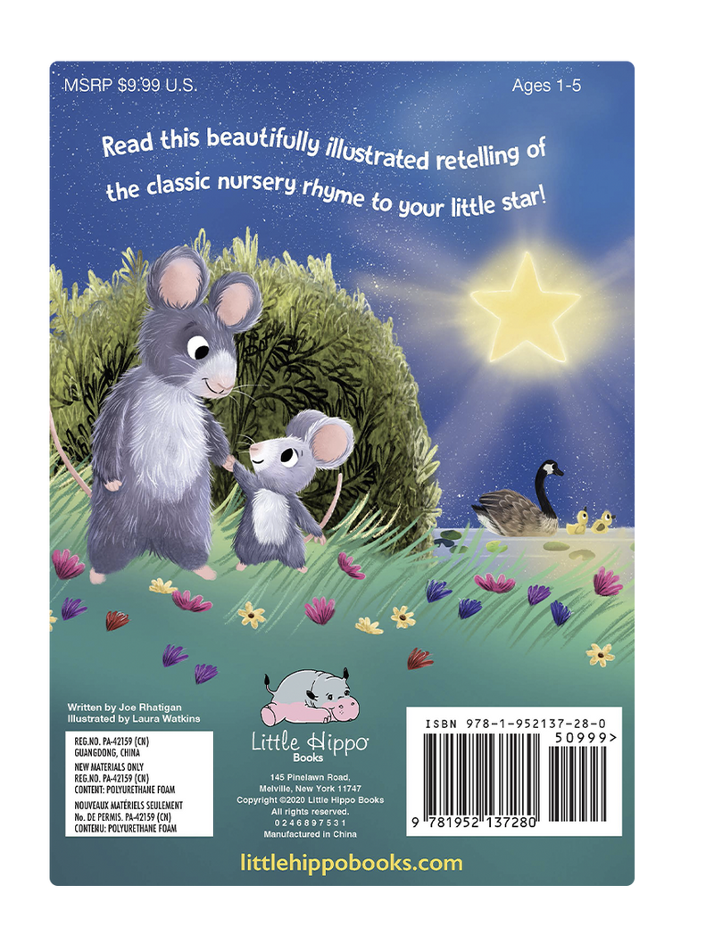 Little Hippo Books - Twinkle, Twinkle, Little Star - Children's Padded Board Book - Ages 0–5-6