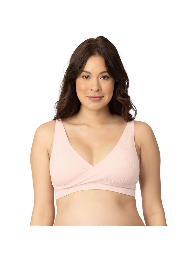 Sublime® Adjustable Crossover Nursing & Lounge Bra | Soft Pink-2