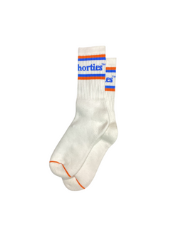 40's & Shortie's 'Crew Socks' Socks - White-1